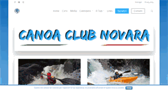 Desktop Screenshot of canoaclubnovara.it