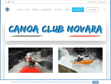 Tablet Screenshot of canoaclubnovara.it